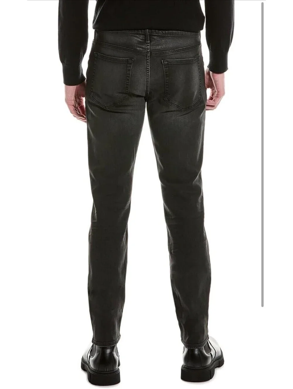 Joe’s Jeans Mens The Legend Skinny Distressed Denim Jeans Black Size 31x32